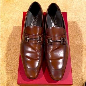 Men’s Salvatore Ferragamo Brown Dress Shoes